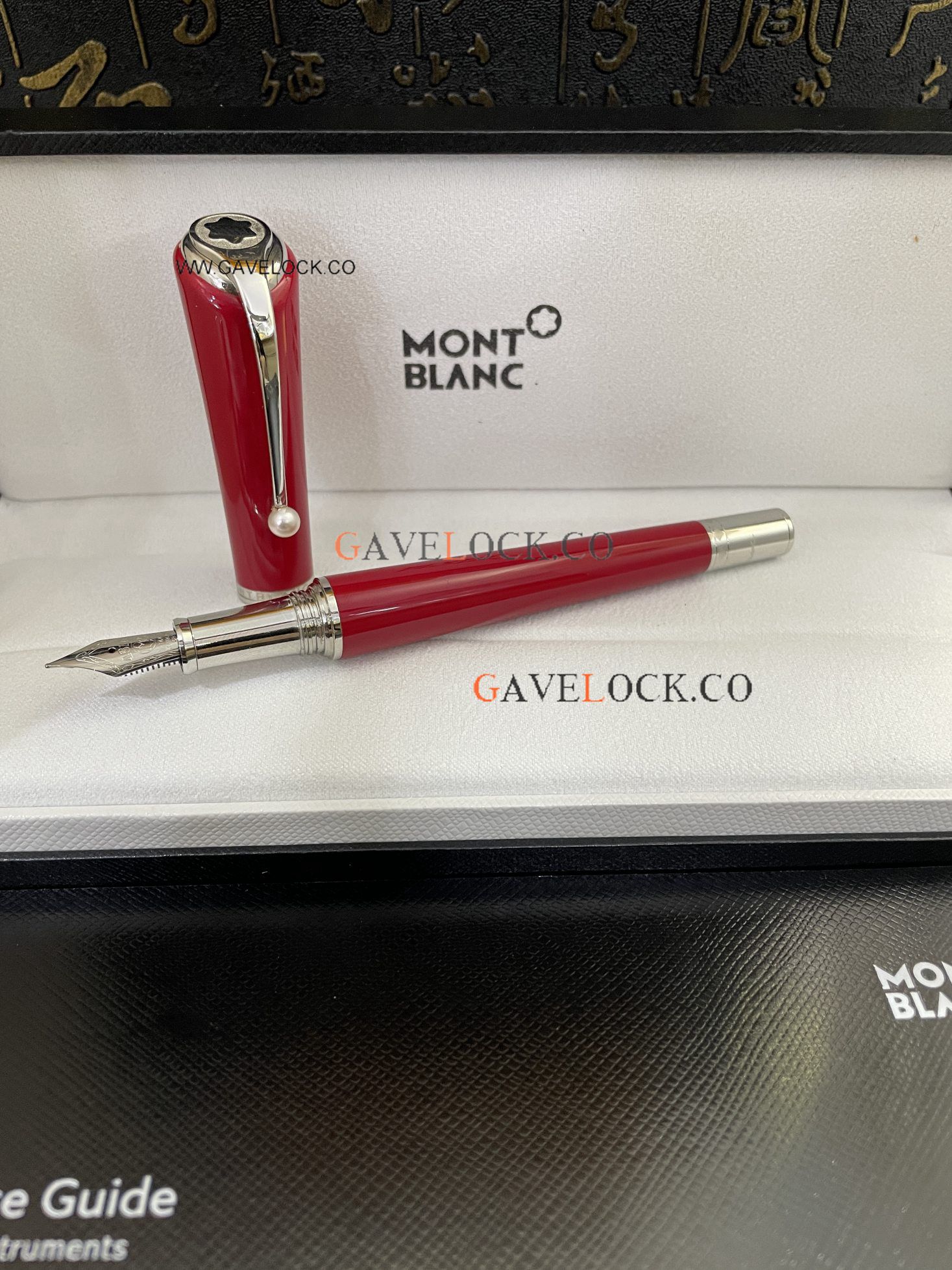 AAA Copy Montblanc Marilyn Monroe Red & Silver Fountian Pen